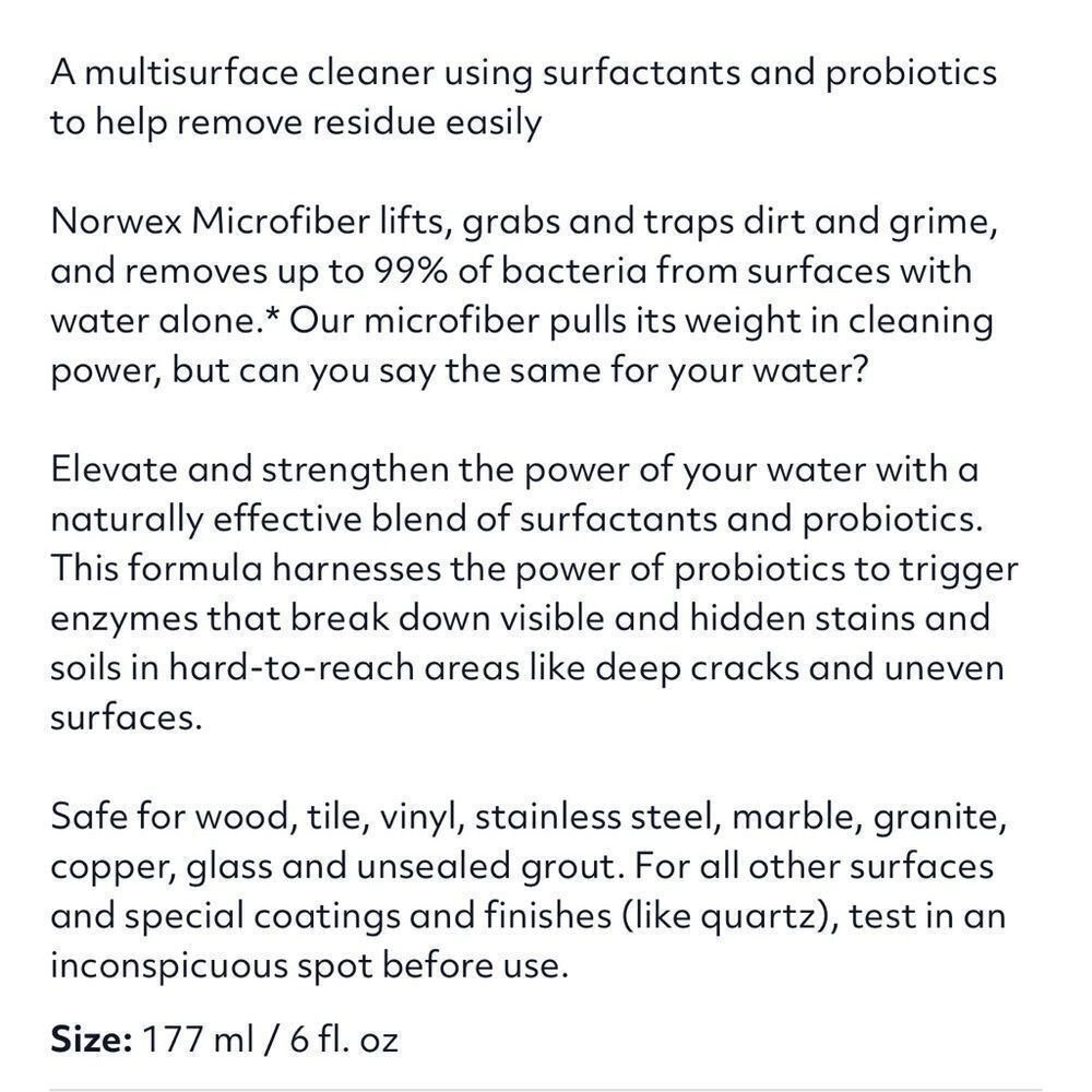 Norwex Probiotic Hard Surface Cleaner Concentrate NWT - Picture 6 of 11